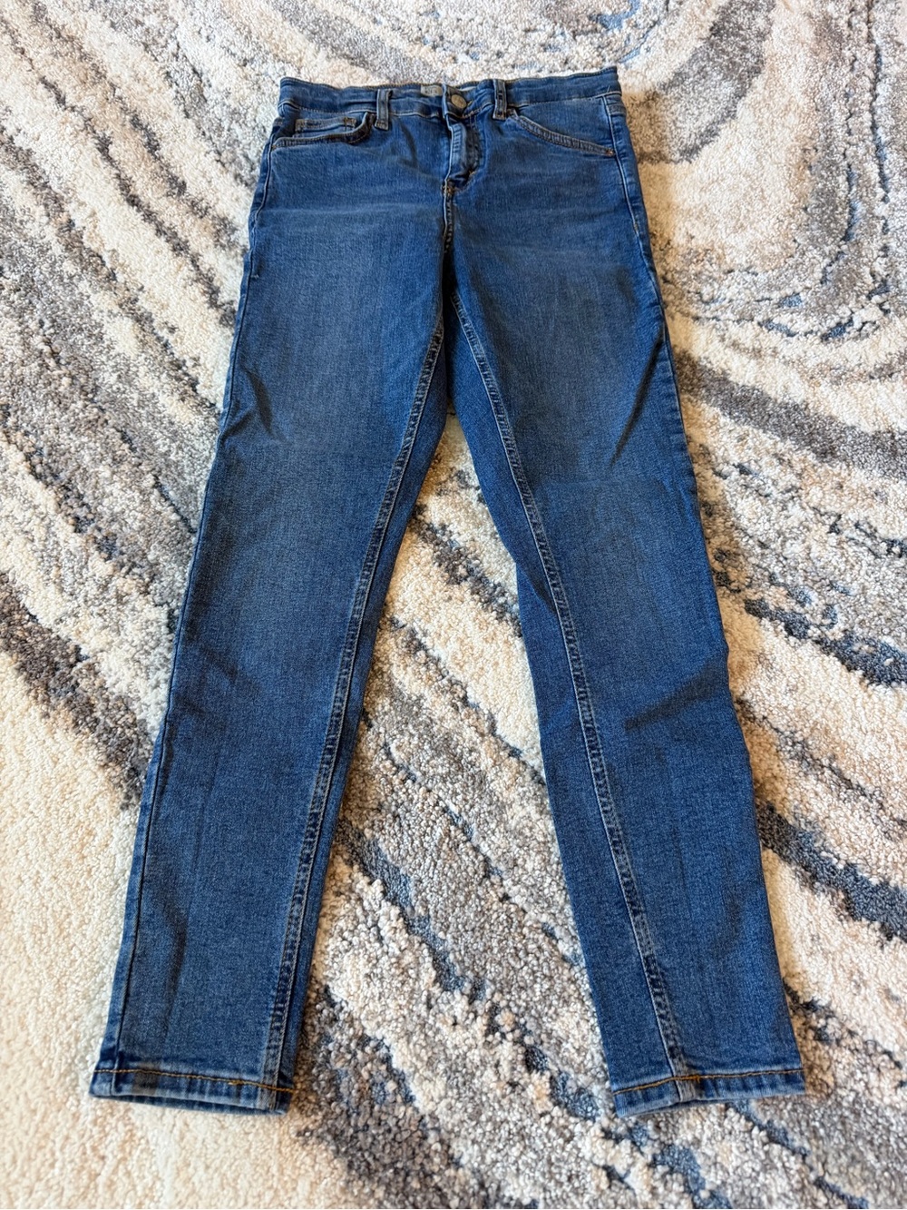 Topshop Dark Blue Skinny Jeans